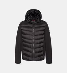Blouson bi-matière à capuche Schott