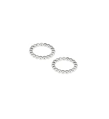 Ensemble de 2 ronds de serviette Métal argenté - PERLES Christofle
