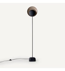 Lampadaire, réflecteurs noir et moka AM.PM
