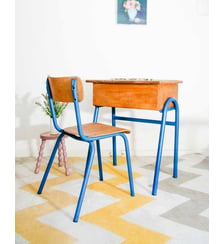 Bureau et la chaise d'écolier Edouard N°1059- Produit chiné Debongout