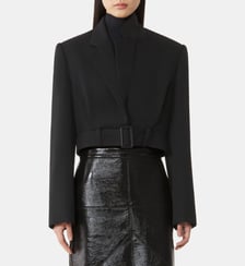 Veste Courte Ceinturée En Laine Lanvin