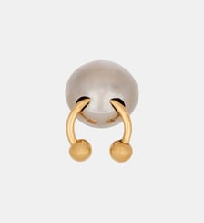 Bague boule avec piercing Balmain