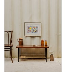 Table basse en bois et métal Donna N°1063- Produit chiné Debongout