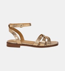 Sandales Plates Hanaé Cuir Lamé Bobbies