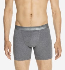 Boxer long à teneur coton logotypé Hom