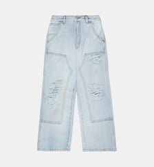 Jean relaxed délavé bleu clair MM6 Maison Margiela