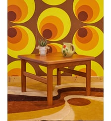 Table basse scandinave en bois Donna N°879- Produit chiné Debongout