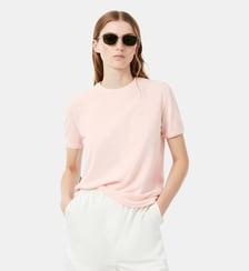 T-shirt Piqué fluide finitions festonnées Lacoste