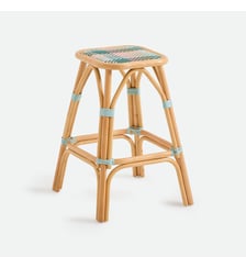 Tabouret de bar, en tressage et rotin, hauteur 65,5 cm La Redoute Interieurs