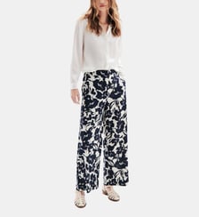 Pantalon panda - Motif floral - Viscose lenzing ecovero - Coupe large Caroll