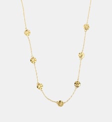 Collier chaîne fine avec disques martelés en acier inoxydable Balaboosté