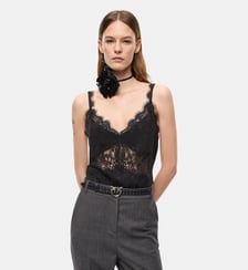 Top lingerie à dentelle Pinko