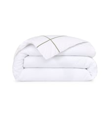 Housse de couette en percale de coton gris, Athéna Yves Delorme