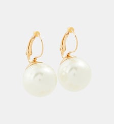 Boucles d'oreilles dormeuses perles de verre 18mm Balaboosté