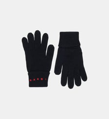 Gants en maille avec logo Marni