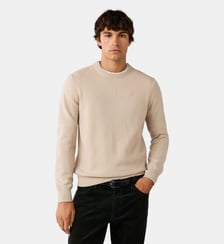 Pull En Laine D'agneau À Col Rond Hackett London