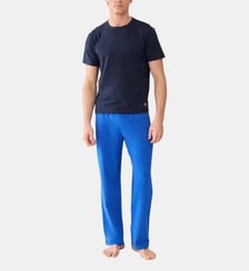 Ensemble pyjama haut marine et pantalon bleu en coton Le Slip Francais