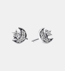 Clous d'Oreilles Lunes & Étoiles Scintillantes Pandora