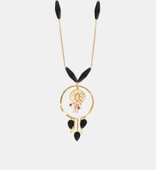 Collier sautoir   doré à l'or fin - Arizona Dream Satellite