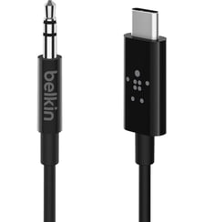 Câble Jack 3.5mm Rockstar + Connecteur USB-C Belkin
