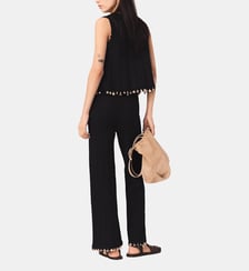 Pantalon en maille avec bijoux Maje
