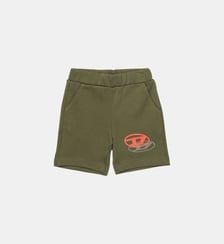 Short en molleton avec logo Diesel Kids