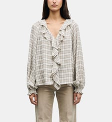 Chemise à carreaux et volants - LISEL Gerard Darel