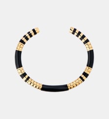 Jonc Positano noir serpent Aurélie Bidermann
