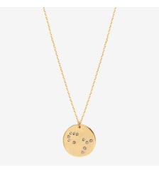 Collier doré lion - galaxie - Lion Caroline Najman