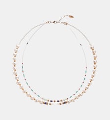 Collier multiliens perles avec pendentif coquillage KERENA Hipanema