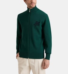 Sweat laine et cachemire à fermeture éclair Tortue Vilebrequin