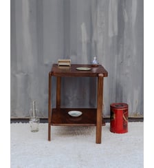 Table d'appoint en bois Francine N°1493- Produit chiné Debongout