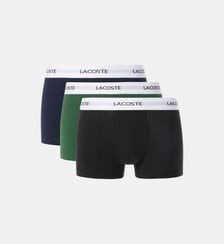 Lot de 3 boxers signature en coton stretch Lacoste