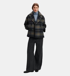 Manteau court tartan Bompard