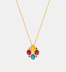 Collier pendentif Océane  doré à l'or fin - Oceane Satellite