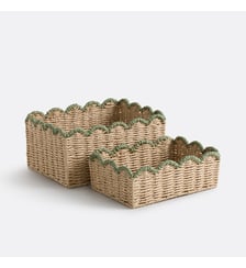 Lot de 2 paniers en papier tressé La Redoute Interieurs