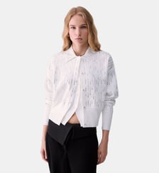 Veste en maille avec strass Liu Jo