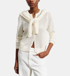 Cardigan pointelle Bompard