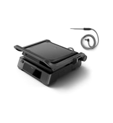 Grille-viande 7000 Series HD6307/70 noir sonde de cuisson, plaques amovibles, à poser, 29x26 cm Philips