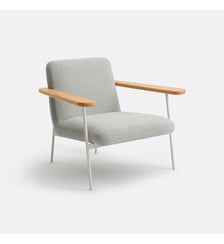 Fauteuil accoudoirs chêne massif, et tissu La Redoute Interieurs