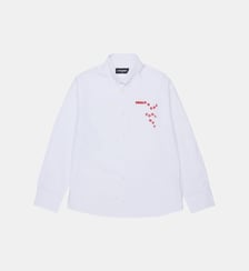 Chemise à manches longues avec logo Dsquared2