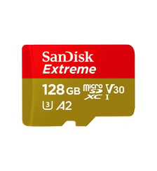 Carte Micro SD 128GO microSD Extreme Plus + Adaptateur Sandisk