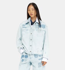 Chemise en denim effet patch Diesel