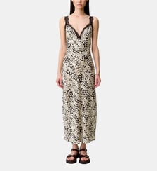 Robe satin imprimé léopard Claudie Pierlot