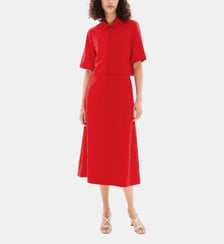 Jupe jdiana - Motif uni - Viscose lenzing ecovero - Coupe evasée Caroll