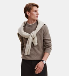 Pull col rond boutonné Bompard