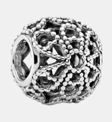Charm Fleur Ajouré Perlé Pandora