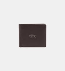 Portefeuille à deux volets en cuir grainé Diesel