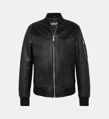 Blouson bomber type MA-1, cuir d'agneau Schott