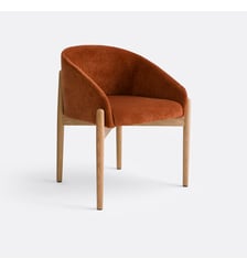 Fauteuil de table en tissu texturé La Redoute Interieurs
